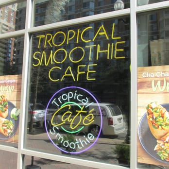 Tropical Smoothie Cafe - sign in the window - Juice Bars & Smoothies Near Me - Arlington, Virginia Tropical Smoothie Cafe - sign in the window - Juice Bars & Smoothies Near Me - Arlington, Virginia
