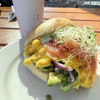 Tatte Bakery & Cafe | Capitol Crossing - Smoked Salmon, egg and avocado sandwich - Breakfast & Brunch Near Me - Washington, DC, District of Columbia