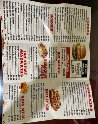 Menu photo 2 Valley Super Burger El Monte, CA