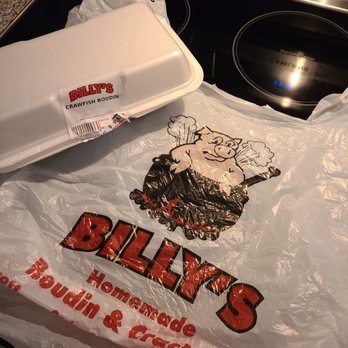 Billy's Boudin and Cracklin - a bag with a logo on it - Cajun/Creole Near Me - Lafayette, Louisiana