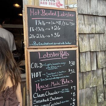 Roy Moore Lobster - 8/2025 menu - Seafood Near Me - Rockport, Massachusetts