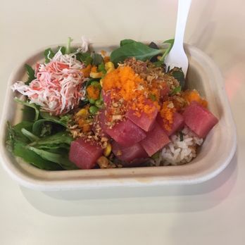 Poké Bar - small ($9) two scoops of tuna - Hawaiian Near Me - San Jose, California