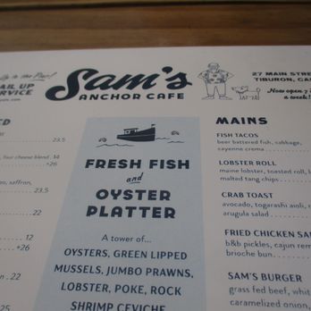 Sam's Anchor Cafe - Seafood Near Me - Tiburon, California Sam's Anchor Cafe - Seafood Near Me - Tiburon, California
