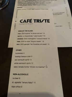 Menu photo 3 Cafe Triste Los Angeles, CA