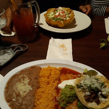 Angels Mexican Kitchen - Cheese enchilada and beef/carne asada taco - Mexican Near Me - Angels Camp, California