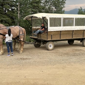 Black Diamond Resort - Horse drawn wagon - Resorts Near Me - Healy, Alaska