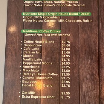 Nutriente Pastry Studio - Menu drink - Patisserie/Cake Shop Near Me - Las Vegas, Nevada