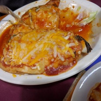 La Rancherita - 2 chile rellenos barely fit on this plate. - Mexican Near Me - Renton, Washington La Rancherita - 2 chile rellenos barely fit on this plate. - Mexican Near Me - Renton, Washington