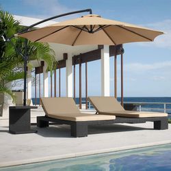 Waystock Outlet - Our Hot Selling Cantilever Umbrella Come with Cross Base (Multi-Color)