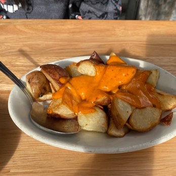Picaro - Patatas Bravas (Fried potatoes with homemade spicy sauce) - Spanish Near Me - San Francisco, California