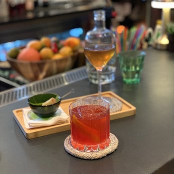 Serenata - a glass of wine and a drink on a bar - Cocktail Bars Near Me - Washington, DC, District of Columbia