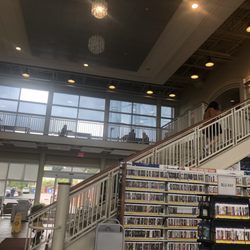 West Florida Regional Library - Stairway leading to adult books on second level