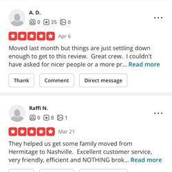 Moving & Maintenance On Demand - Yelp's algorithm randomly takes away a lot of our hard earned reviews so we choose to post them so people know what to expect from our crew.