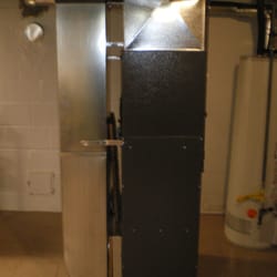 S Finzel Mechanical - Furnace install with custom sheet metal