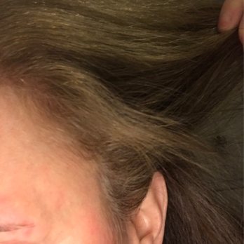 Wavelengths Salon - Any professional would have used a smaller brush and a straightening iron around the hairline. - Hair Salons Near Me - Brookline, Massachusetts