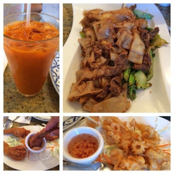 Pad Thai - Thai tea, beef pad si ew (medium) I like it a little spicy, stuff chicken (bf loves it), and fried calamari - Thai Near Me - Honolulu, Hawaii Pad Thai - Thai tea, beef pad si ew (medium) I like it a little spicy, stuff chicken (bf loves it), and fried calamari - Thai Near Me - Honolulu, Hawaii