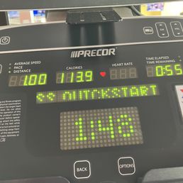 One of the older treadmills. One of the older treadmills.