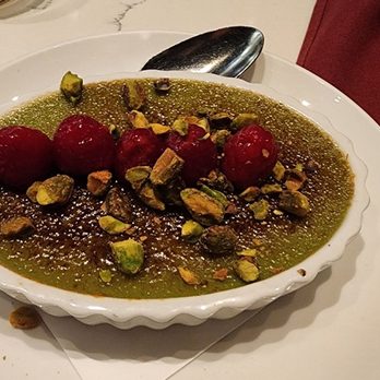 The Purple Pig - Pistachio creme brulee - Tapas/Small Plates Near Me - Chicago, Illinois
