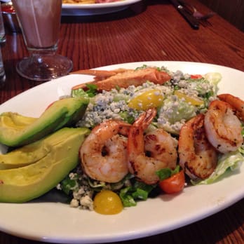 Carnation Cafe - Romaine Salad with Shrimp (without the bacon, added extra avocado) - American Near Me - Anaheim, California