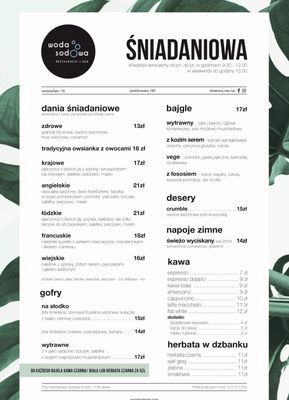 Menu photo 5 Woda Sodowa Łódź, LD Menu photo 5 Woda Sodowa Łódź, LD