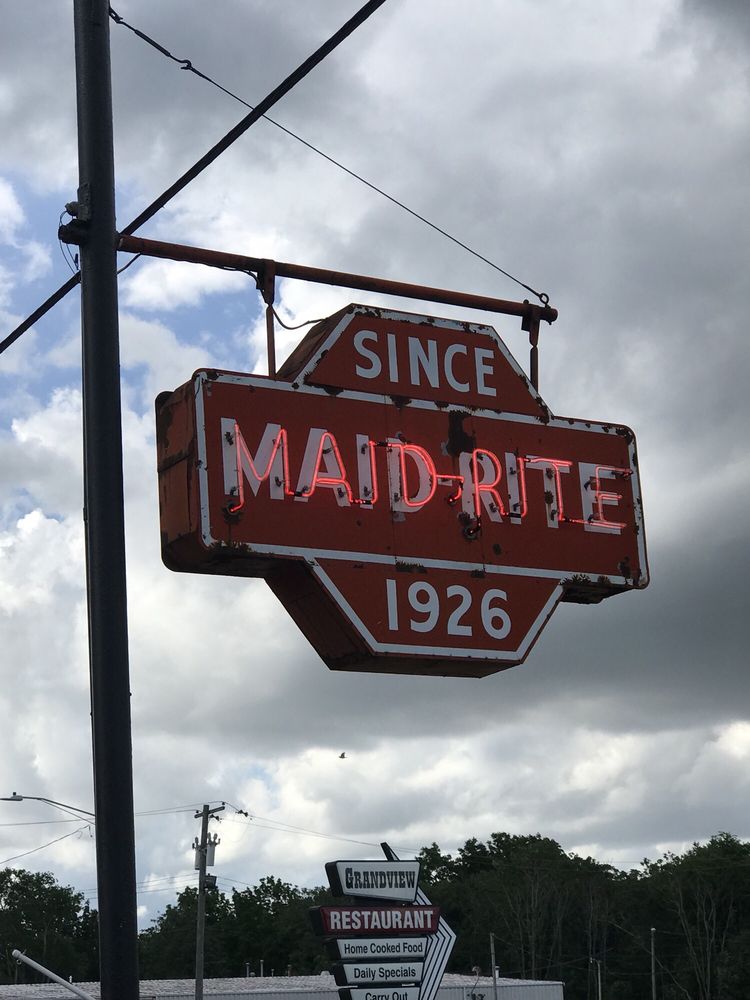 Food from Maid-Rite Sandwich Shop