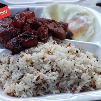 Mama Lu's - Tocino w/ Garlic Fried Rice (Breakfast Combo: $10) - Filipino Near Me - Jacksonville, Florida