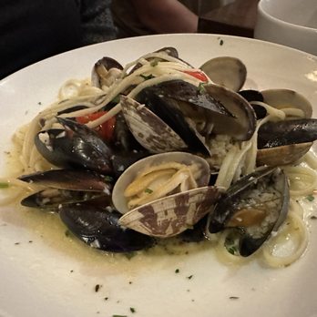 Sergio Caffe - Linguine with clams and mussels - Italian Near Me - Grass Valley, California Sergio Caffe - Linguine with clams and mussels - Italian Near Me - Grass Valley, California