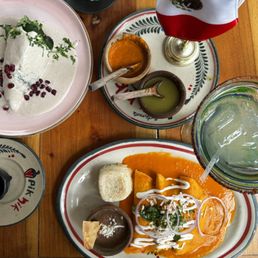 Vegetarian enchiladas and traditional Mayan food Vegetarian enchiladas and traditional Mayan food