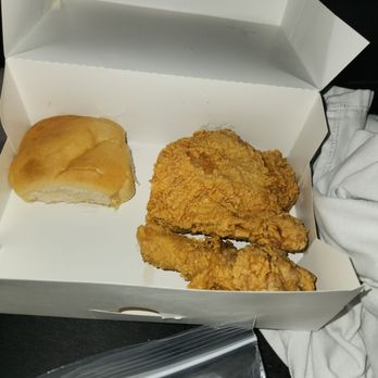 Bush's Chicken - a piece of chicken and a roll - Chicken Shop Near Me - Forney, Texas Bush's Chicken - a piece of chicken and a roll - Chicken Shop Near Me - Forney, Texas