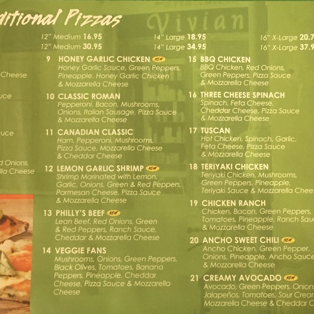 Red Swan Pizza - Traditional pizzas - Pt 2 - Pizza Near Me - Edmonton, Alberta