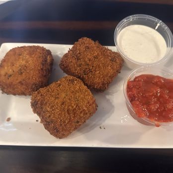 Wings over USA - Forney - Mac n cheese balls with ranch and marinara - Burgers Near Me - Forney, Texas Wings over USA - Forney - Mac n cheese balls with ranch and marinara - Burgers Near Me - Forney, Texas