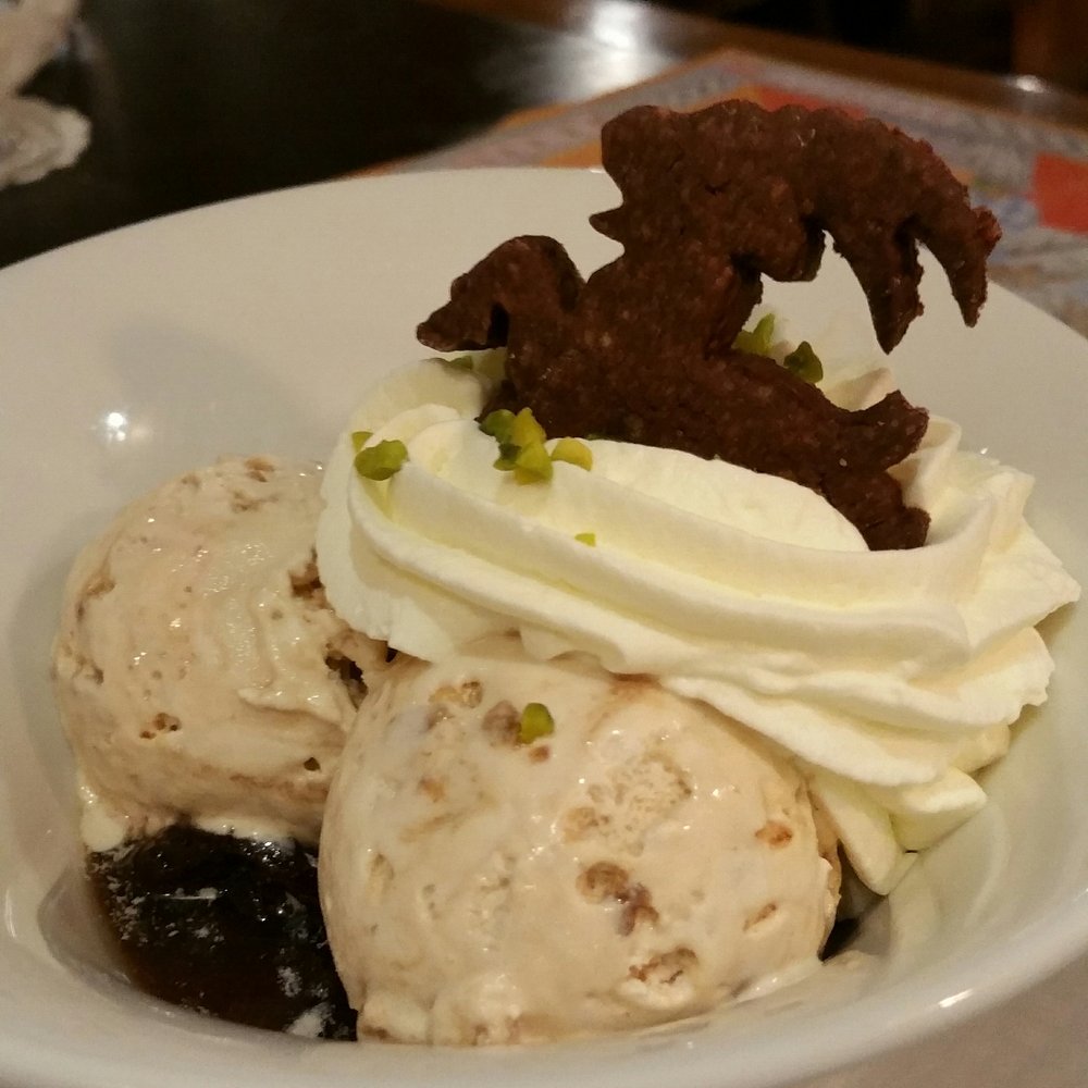 Hotel Stern - Walnut ice cream with plums in plum liquor. ...amazing - Restaurants Near Me - Chur, GR