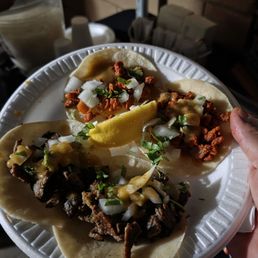 Carne asada and pastor tacos!