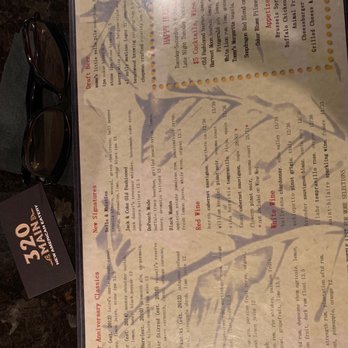 320 Main - Menu - New American Near Me - Seal Beach, California