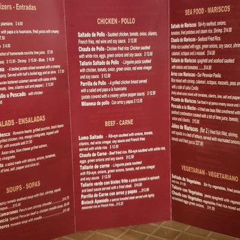 Baileys Peruvian Cuisine - Menu inside - Peruvian Near Me - Whittier, California