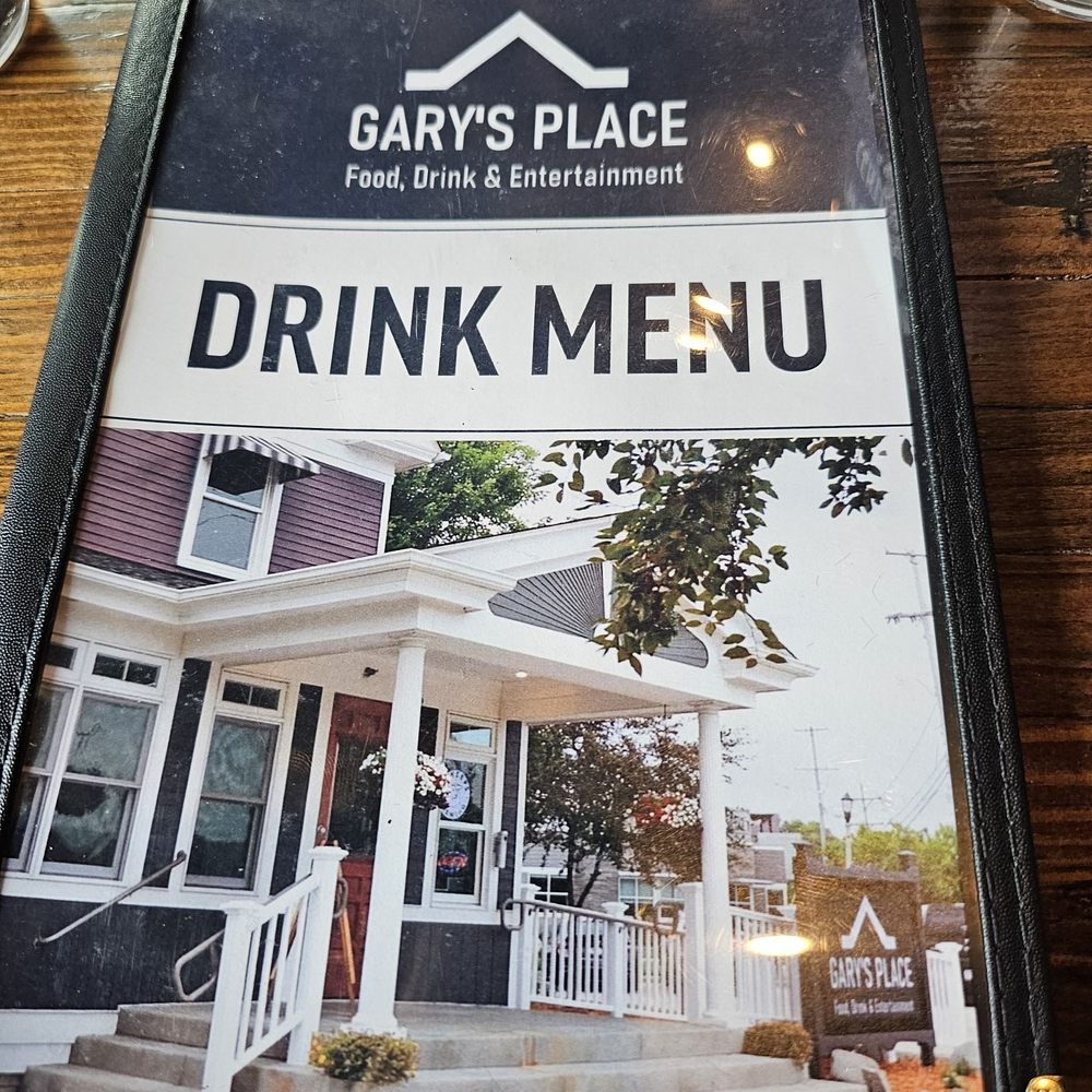 Gary's Place - a drink menu on a table - Bars Near Me - West Bend, Wisconsin Gary's Place - a drink menu on a table - Bars Near Me - West Bend, Wisconsin