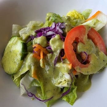 Luigi's Italian Gourmet - The House Salad with the Avocado vinaigrette dressing. - Italian Near Me - Roanoke, Virginia Luigi's Italian Gourmet - The House Salad with the Avocado vinaigrette dressing. - Italian Near Me - Roanoke, Virginia