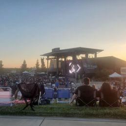 The view from the second tier of lawn seats