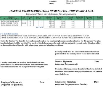Gil Dechavez,DDS - GSmile Dental - The predetermination they sent for a bridge that i had no knowledge about and wasn't discussed to me - Cosmetic Dentists Near Me - Elmhurst, New York Gil Dechavez,DDS - GSmile Dental - The predetermination they sent for a bridge that i had no knowledge about and wasn't discussed to me - Cosmetic Dentists Near Me - Elmhurst, New York