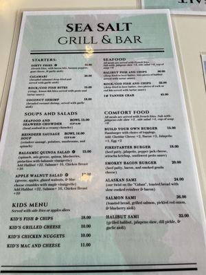 Menu photo 1 Seasalt Alaskan Bar & Grill Seward, AK Menu photo 1 Seasalt Alaskan Bar & Grill Seward, AK