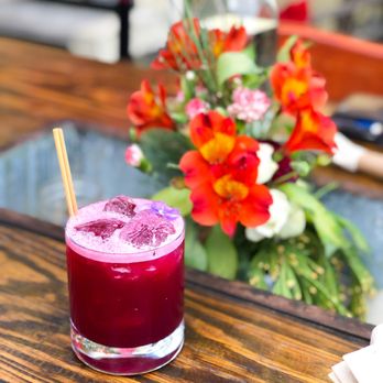 Tavern - Beet and tequila drink with cucumber, agave and almond. Tastes very similar to jamiaca. - New American Near Me - Coronado, California Tavern - Beet and tequila drink with cucumber, agave and almond. Tastes very similar to jamiaca. - New American Near Me - Coronado, California