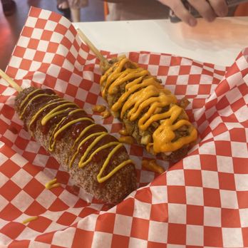 Two Hands Fresh Corn Dogs - Classic and potato - Fast Food Near Me - Sandy, Utah