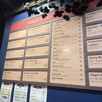 Kinboshi Ramen - Menu - Ramen Near Me - Portland, Oregon