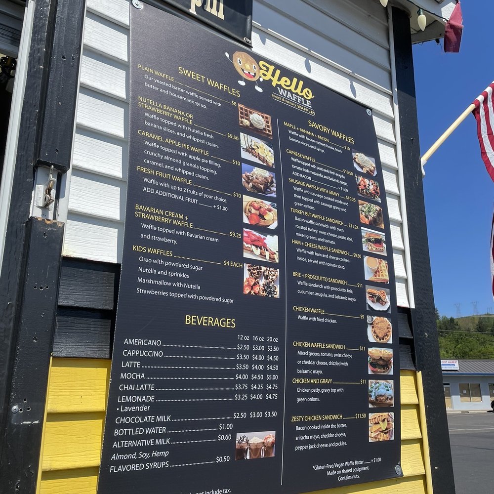 Hello Waffle Cart - Menu - Waffles Near Me - Camas, Washington Hello Waffle Cart - Menu - Waffles Near Me - Camas, Washington