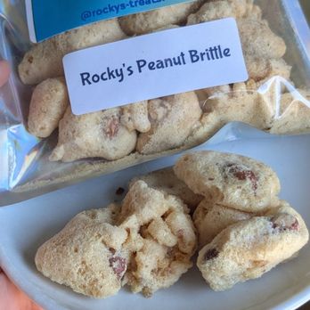 Rocky's Treats - Loved the peanut brittle, so light and airy and not sticky on your teeth - Desserts Near Me - Fremont, California Rocky's Treats - Loved the peanut brittle, so light and airy and not sticky on your teeth - Desserts Near Me - Fremont, California