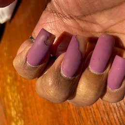 Gel nail polish the day after my visit.