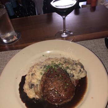 Pasta Prego - Mushroom Risotto with Prosciutto-wrapped Filet Mignon - Wine Bars Near Me - Napa, California Pasta Prego - Mushroom Risotto with Prosciutto-wrapped Filet Mignon - Wine Bars Near Me - Napa, California
