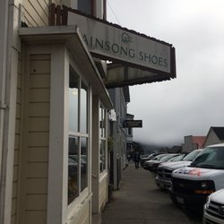 Rainsong Shoes - Front door to store.