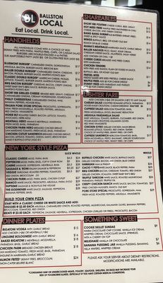 Menu photo 7 Ballston Local Arlington, VA