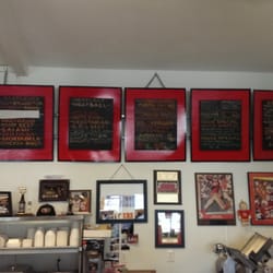 Roxie's Deli and BBQ - Menu board.